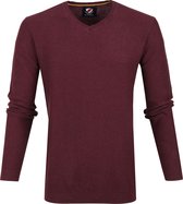 Suitable - Katoen Neil Pullover Bordeaux - Maat XXL - Slim-fit