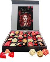 ChocolaDNA -Groot luxe chocoladegeschenkdoos met handgemaakte truffels -36 stuks: bijzonder, origineel &lekker! giftset l bonbons l pralines l verjaardagscadeau l cadeau voor manne