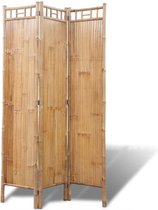 Furnibella - Kamerscherm 3 Panelen Bamboe Scheidingswand Ruimteverdeler Verdeler
