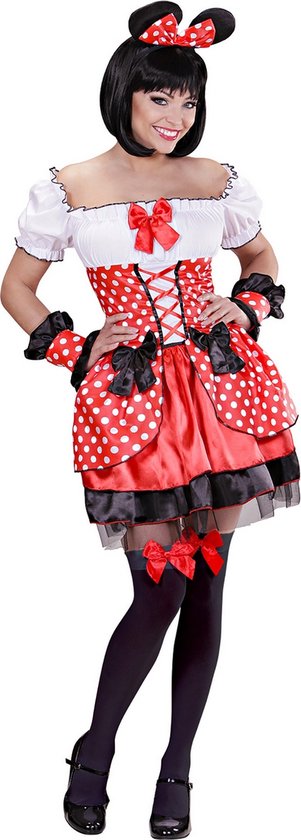 Mickey & Minnie Mouse Kostuum | Ontwapenend Muisje | Vrouw | | Carnaval kostuum | Verkleedkleding