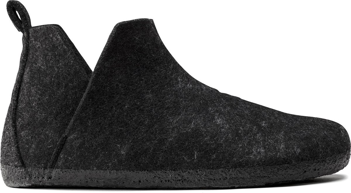 Birkenstock Andermatt Wolvilt Sloffen Regular-fit Antraciet