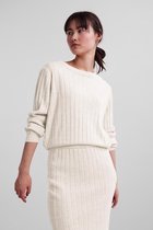 Pieces Trui Pcviana Ls O-neck Knit 17124083 Buttercream Dames Maat - M