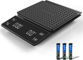 BOTC Digitale Precisie Keukenweegschaal - g oz ml - Weegschaal keuken - Keukenweegschaal Digitaal - 1 gr tot 3 kg