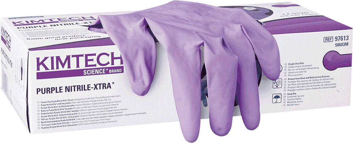 Kimberly Clark Purple Nitrile XTRA wegwerphandschoen M