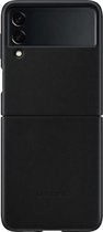 Lederen Hoesje - Samsung Galaxy Z Flip3 5G - Zwart