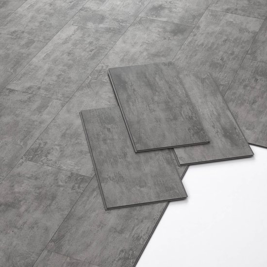 ARTENS - PVC-vloeren - Click-vinylvloeren - marmereffect - donkergrijs -  1.49m² / 8 tegels | bol.com