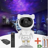 Astronaut Sterren Projector - Galaxy Projector - Sterrenhemel - Star Projector - Sterren lamp - Nachtlamp - Afstandsbediening - GRATIS Adapter