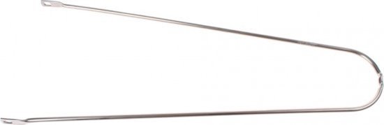 Spatbordstang Gazelle 28 inch 349 mm - zilver