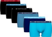 TOM TAILOR  Buffer 6-Pack Heren Boxershort met korte pijpen - Maat S