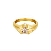Ring zircon star - Yehwang - Ring - Maat 18 - Goud