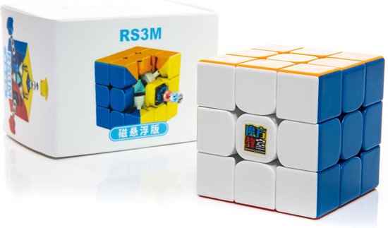 MoYu RS3 M Maglev Speed Cube Magnétique - Sans Autocollant - Rotation Cube  Puzzle 