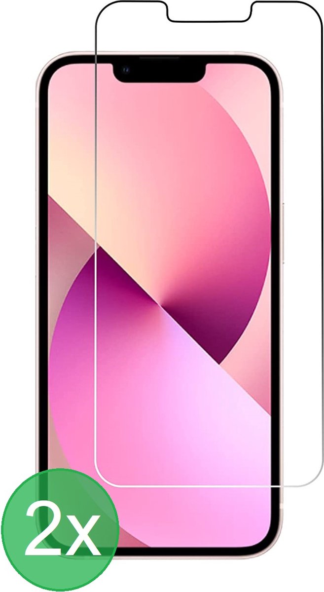 2x Screenprotector Geschikt voor: iPhone 13 / 13 Pro - 2x Screenprotector - screen protector - glas - bescherm - beschermglas