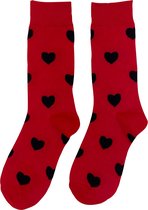 Beer mode | Sokken Heren | Sokken Dames | Valentijn cadeautje voor hem | Valentijn cadeautje voor haar | Grappige Sokken | Fun Sokken | Hart Zwart | Maat 37-44