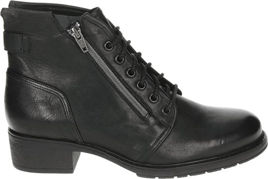 Durea 9680 H - Volwassenen VeterlaarzenHalf-hoge schoenen - Kleur: Zwart -  Maat: 37 | bol.com
