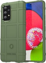 Samsung Galaxy A53 Hoesje - Rugged Shield TPU Gelcase - Groen - GSM Hoesje - Telefoonhoesje Geschikt Voor Samsung Galaxy A53