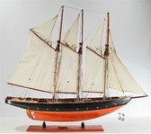 Houten schip - schaalmodel - the ''ATLANTIC'' - miniatuur - 95 cm breed