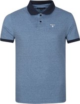 Barbour - Basic Pique Polo Donkerblauw - Modern-fit - Heren Poloshirt Maat L