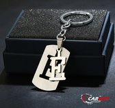 Sleutelhanger Letter E - Cadeau - gift - Naamsleutelhanger