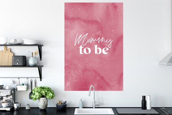 Stickers muraux - Film autocollant - Future maman - Maman - Citations - Dictons - 80x120 cm - Film adhésif - Stickers muraux Chambre d'enfant - Papier peint autocollant