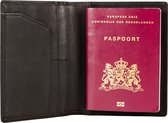 NEGOTIA Elite - Leren Paspoort Hoesje - Paspoorthouder Leer - Leren Paspoorthoesje/Cover - 100% Luxe Top-Grain Leer - Zwart