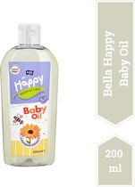 Bella Baby Happy Babyolie (200 ml- 1 fles), goudsbloem extract, Hoogwaardige kwaliteit, Voordeelverpakking