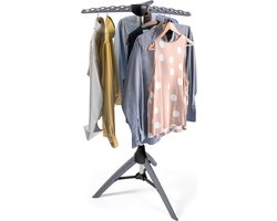 Tatkraft® PINE Inklapbaar Droogrek 42 kleding hangers - Droogtoren - Wasrek - Droogrek Hangend - Wasrek Inklapbaar - Droogmolen - Opvouwbaar Staand Kleding Droogrek - Wasdroogrek - Droogrekken - Wasrek Staand - Voor Badkamer/Balkon/Binnen/Buiten