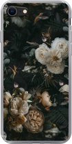 Geschikt voor iPhone 8 hoesje - Bloemen - Patronen - Vogel - Siliconen Telefoonhoesje