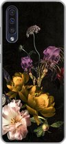 Geschikt voor Samsung Galaxy A50 hoesje - Bloem - Patronen - Planten - Siliconen Telefoonhoesje