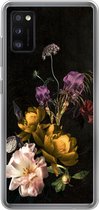 Geschikt voor Samsung Galaxy A41 hoesje - Bloem - Patronen - Planten - Siliconen Telefoonhoesje