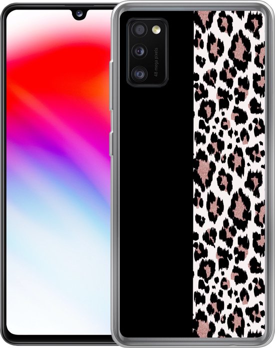 Coque Samsung Galaxy A41 - Imprimé animal - Panthère - Rose - Siliconen
