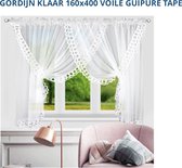 GORDIJN KLAAR 160x400 VOILE GUIPURE TAPE