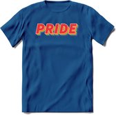 Pride T-Shirt | Grappig LHBTIQ+ / LGBTQ / Gay / Homo / Lesbi Cadeau Shirt | Dames - Heren - Unisex | Tshirt Kleding Kado | - Donker Blauw - M