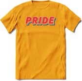 Pride T-Shirt | Grappig LHBTIQ+ / LGBTQ / Gay / Homo / Lesbi Cadeau Shirt | Dames - Heren - Unisex | Tshirt Kleding Kado | - Geel - S