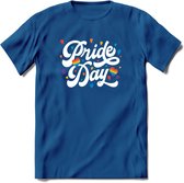 Pride Day | Pride T-Shirt | Grappig LHBTIQ+ / LGBTQ / Gay / Homo / Lesbi Cadeau Shirt | Dames - Heren - Unisex | Tshirt Kleding Kado | - Donker Blauw - L