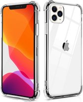 iPhone 11 Pro Max anti shock transparant TPU hoesje - iPhone - Apple - Bescherming - Hoesje - TPU - Doorzichtig - Bumpers - Telehoesje - Goedkoop - Kwaliteit - Stevig - Goed - Back