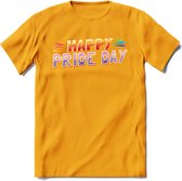 Pride Day | Pride T-Shirt | Grappig LHBTIQ+ / LGBTQ / Gay / Homo / Lesbi Cadeau Shirt | Dames - Heren - Unisex | Tshirt Kleding Kado | - Geel - XXL