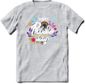 Pride Day | Pride T-Shirt | Grappig LHBTIQ+ / LGBTQ / Gay / Homo / Lesbi Cadeau Shirt | Dames - Heren - Unisex | Tshirt Kleding Kado | - Licht Grijs - Gemaleerd - XL