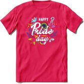 Pride Day | Pride T-Shirt | Grappig LHBTIQ+ / LGBTQ / Gay / Homo / Lesbi Cadeau Shirt | Dames - Heren - Unisex | Tshirt Kleding Kado | - Roze - XL