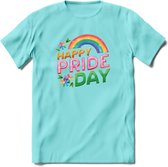 Pride Day | Pride T-Shirt | Grappig LHBTIQ+ / LGBTQ / Gay / Homo / Lesbi Cadeau Shirt | Dames - Heren - Unisex | Tshirt Kleding Kado | - Licht Blauw - XXL