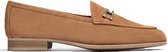 Unisa dames loafer cognac bruin suède