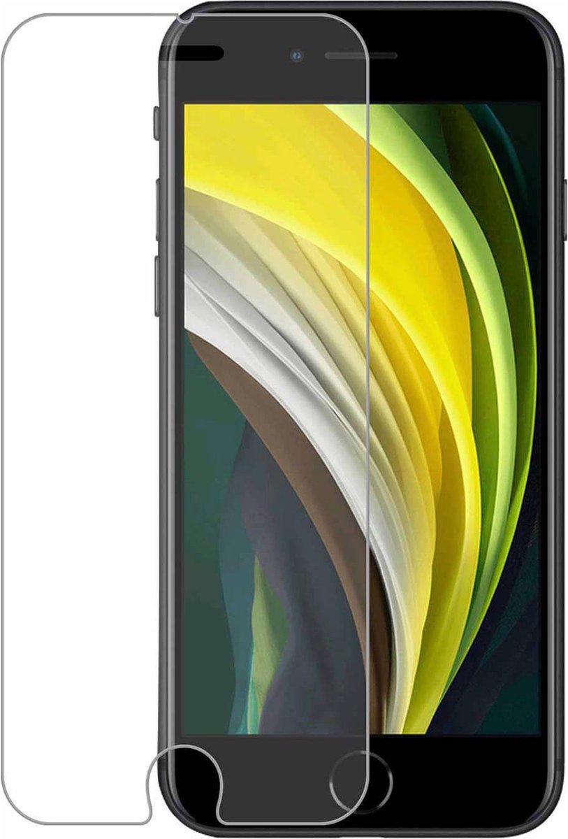 LuxeBass Full screenprotector geschikt voor iPhone SE (2020) - glas scherm - bescherming