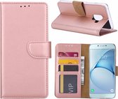 LuxeBass Hoesje geschikt voor Samsung Galaxy A8 (2018) - Bookcase Rose goud - portemonnee hoesje - telefoonhoes - gsm hoes - telefoonhoesjes