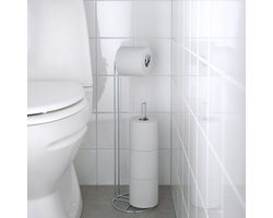 Toiletrolhouder - Toiletrolstandaard - Reserverolhouder - Geschikt voor 4  wc rollen -... | bol.com