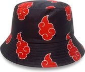 LBB Akatsuki Bucket hat - One size - Naruto hoofdband - Sharingan - Akatsuki - Cosplay - Naruto - kleding - manga - Itachi - - Heren - dames - vissershoedje - bucket hoed