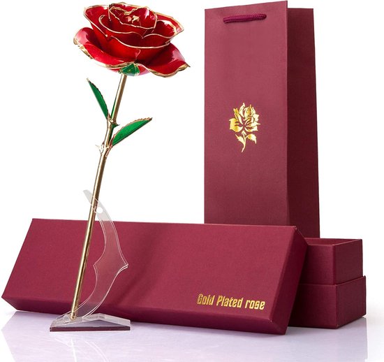 Touloube Eeuwige roos, oranje bloem, cadeau voor dames, roze cadeau-idee voor haar, moeder, vriendin, vrouw, zus, oma, geschenken, liefde, Moederdag, Valentijnsdag, verjaardag, Kerstmis