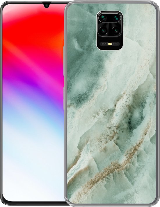 Coque Xiaomi Redmi Note 10 Lite - Natuursteen - Vert - Chic - Siliconen