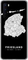 Geschikt voor OnePlus Nord hoesje - Kaart - Friesland - Nederland - Siliconen Telefoonhoesje