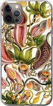 Geschikt voor iPhone 12 Pro Max hoesje - Nepenthaceae - Kunst - Bloemen - Siliconen Telefoonhoesje