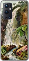 Geschikt voor OnePlus 9 Pro hoesje - Waterval - Kunst - Oude meesters - Siliconen Telefoonhoesje