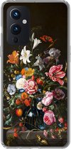 Geschikt voor OnePlus 9 hoesje - Vaas met bloemen - Jan Davidsz de Heem - Kunst - Siliconen Telefoonhoesje